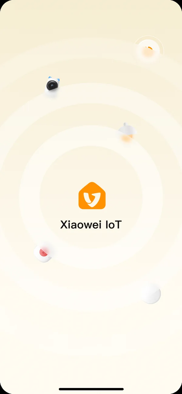 小未物联 APP 启动页，带小未品牌标识